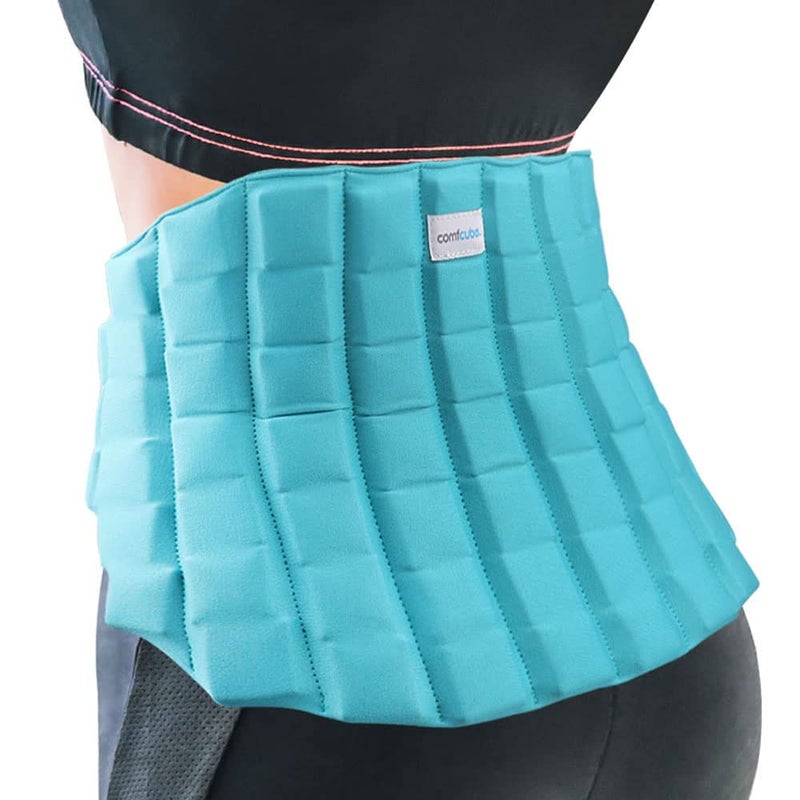 Comfcube Large Ice Pack for Back Pain Relief 2 Hours Long Lasting Cold Lower Back Wrap FSA Eligible Flexible Cold Pack for Lumbar Pain Sciatica Coccyx Herniated or Degenerative Disc Surgery
